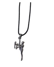 COLGANTE DE PLATA  - MODELO: GIMNASTA GAF BARRA