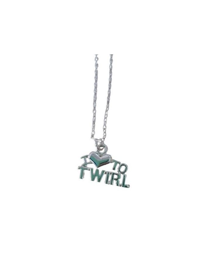 COLGANTE DE BISUTERÍA - MODELO: "I LOVE TO TWIRL"
