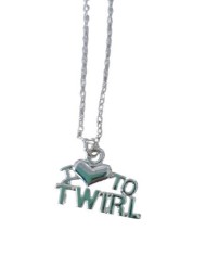 COLGANTE DE BISUTERÍA - MODELO: CORAZÓN TWIRLING