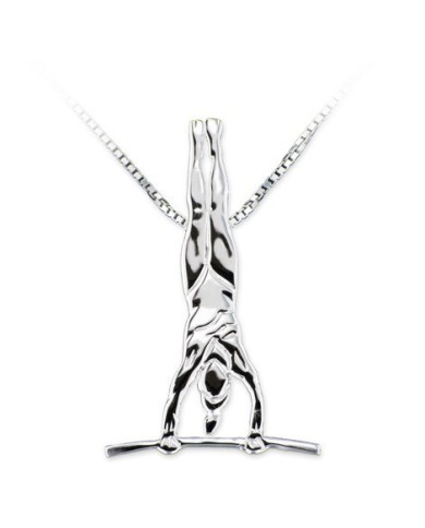 COLGANTE DE PLATA RODIADA - MODELO: ASIMÉTRICAS