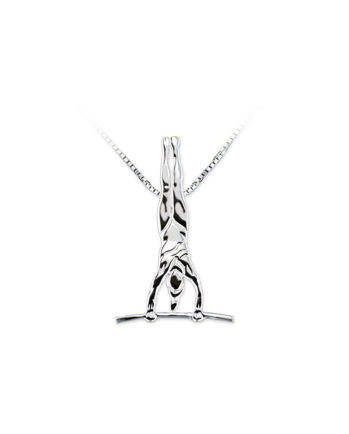 COLGANTE DE PLATA RODIADA - MODELO: ASIMÉTRICAS