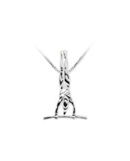 COLGANTE DE PLATA RODIADA - MODELO: ASIMÉTRICAS