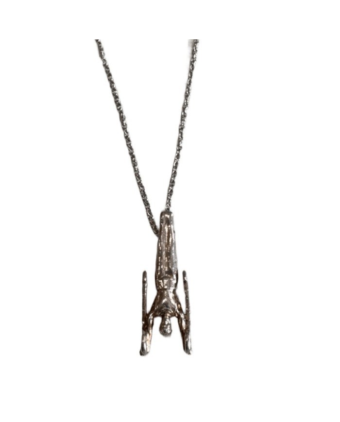 COLGANTE DE PLATA RODIADA - MODELO: GAM ANILLAS